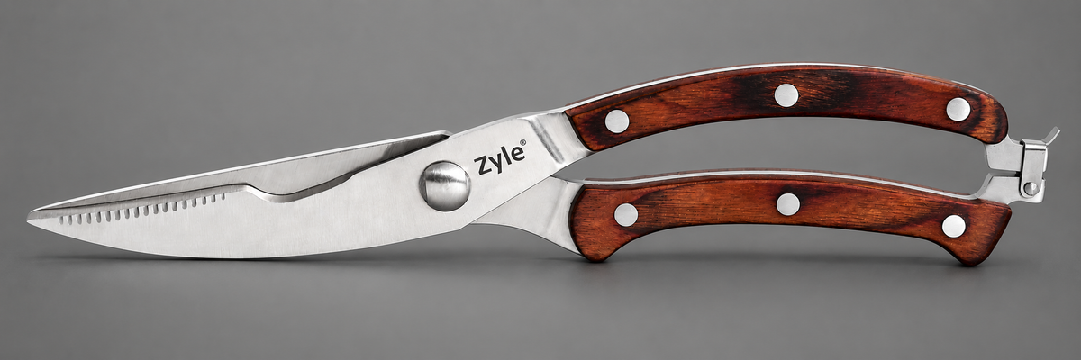 Zyle ZY457SC Stainless Steel Poultry Shears, 9 cm Blades