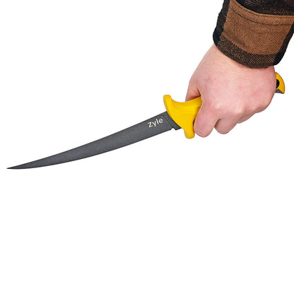 ZYLE ZY112K Fish Fillet Knife with Sheath, 23 cm