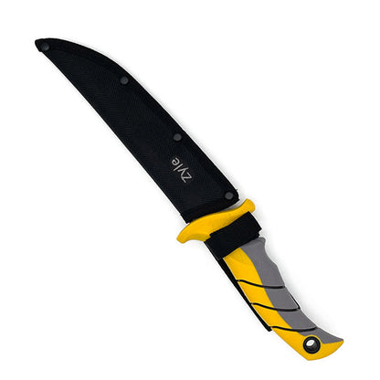 ZYLE ZY112K Fish Fillet Knife with Sheath, 23 cm
