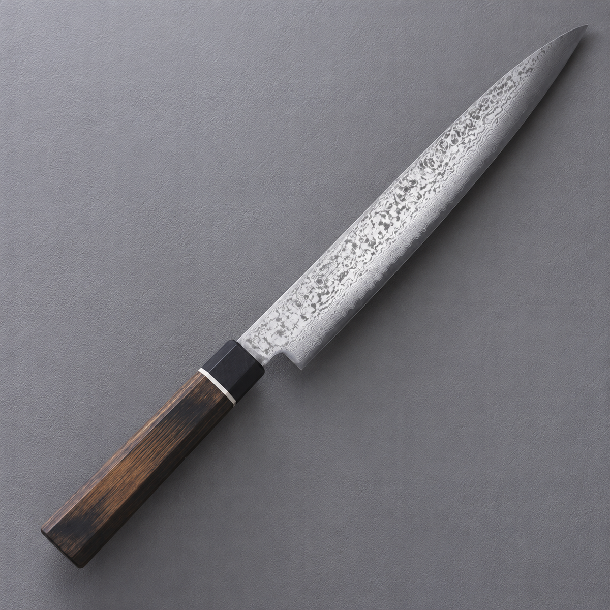 Senzo Black BD-07 Damascus Steel Sashimi Knife, 21 cm Blade