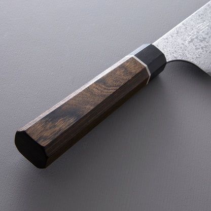 Suncraft Senzo Black BD-09 Damascus Steel Bunka Knife, 20 cm Blade