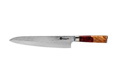 KAMAZAKI KZI200SET Damascus Steel Knife Set, 8-Piece