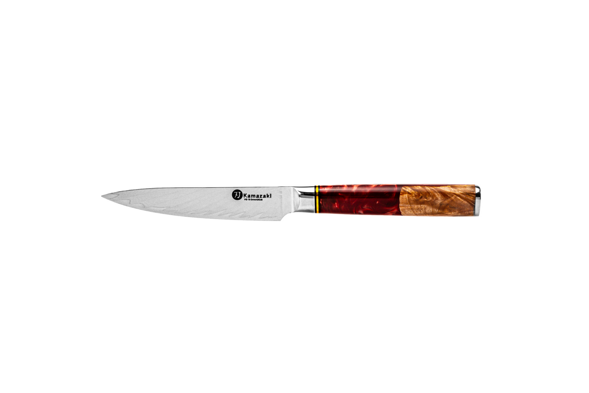 KAMAZAKI KZI200SET Damascus Steel Knife Set, 8-Piece
