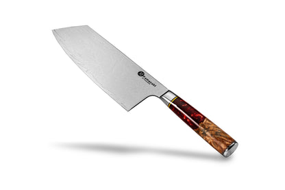 Damasko plieno peilis Kamazaki Cleaver KZI201KN, 19 cm