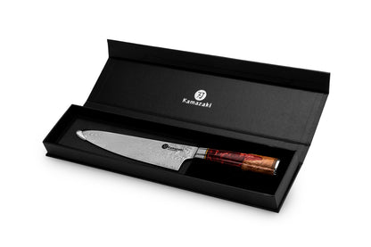 Kamazaki Chef KZI202KN Damascus Steel Knife, 20 cm Blade