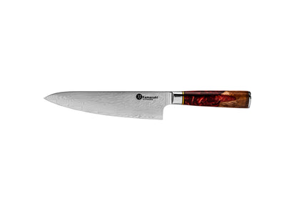Kamazaki Chef KZI202KN Damascus Steel Knife, 20 cm Blade