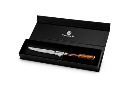Kamazaki KZI207KN Damascus Steel Boning Knife, 15 cm Blade
