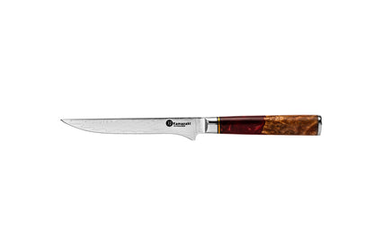 Kamazaki KZI207KN Damascus Steel Boning Knife, 15 cm Blade