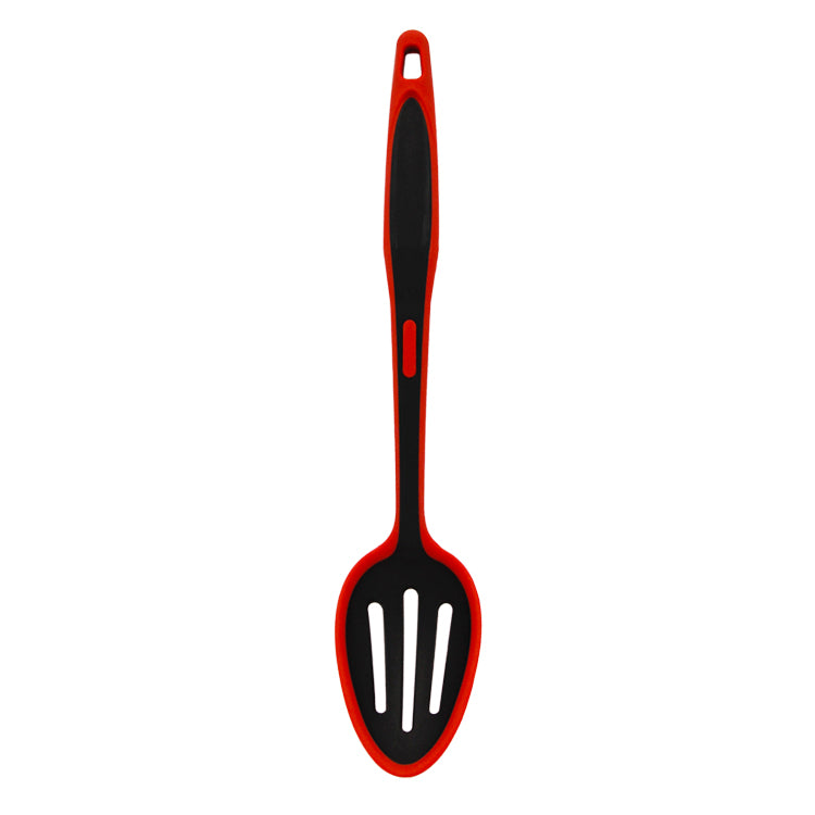 Zyle ZY004RSP Small Silicone/Nylon Slotted Spoon, 34 cm
