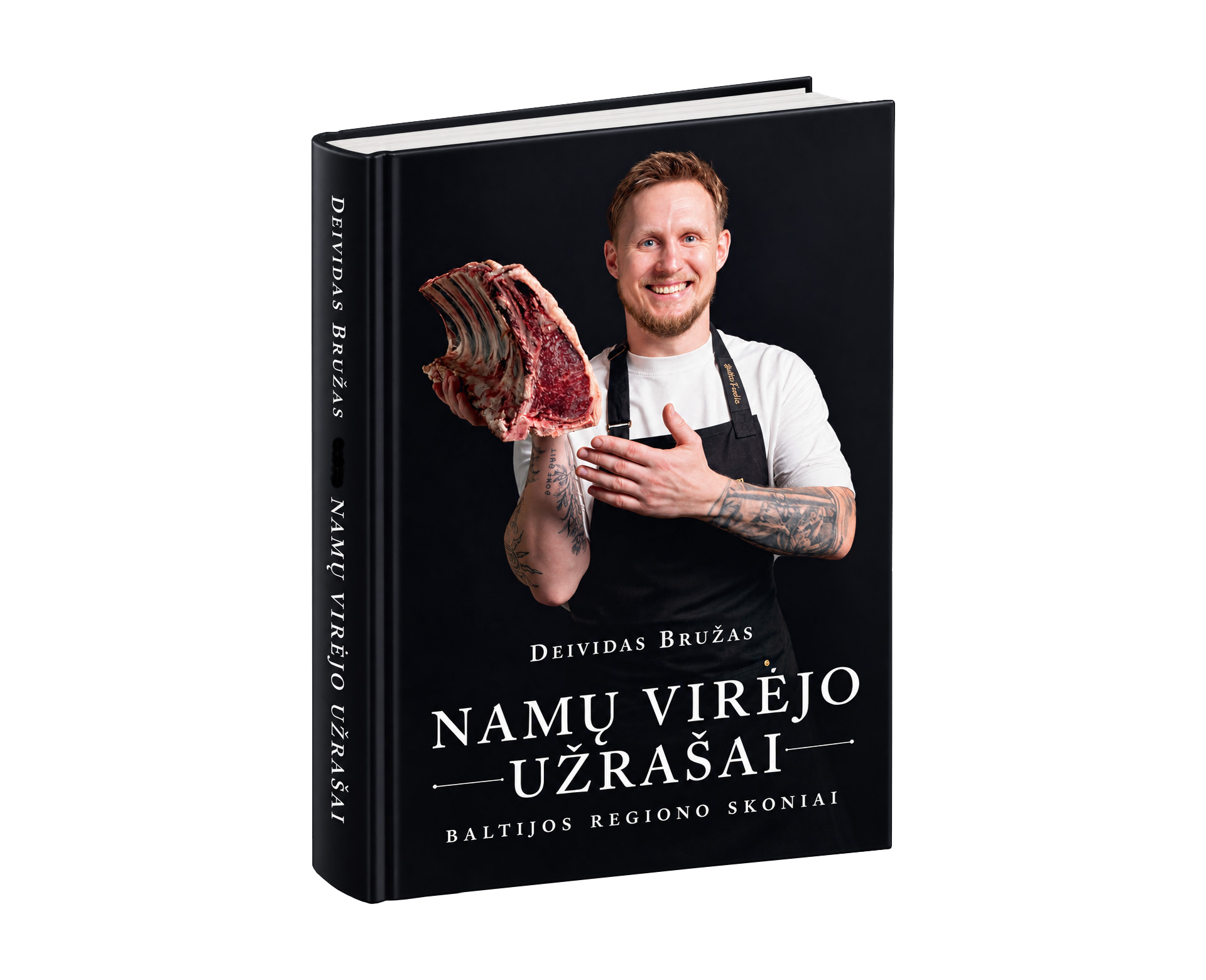 „Namų virėjo užrašai“ – knygos 3D viršelis